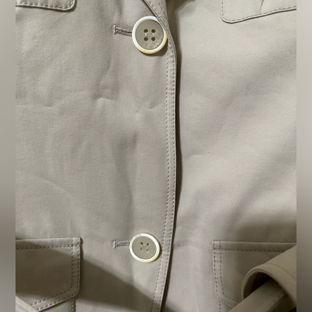 Lafayette 148 Safari Belted Sleeveless Jacket Vest Womens Size 12 - Picture 4 of 10